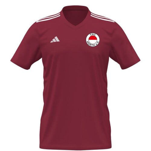 T-Shirt ohne Kragen Herren - Rot