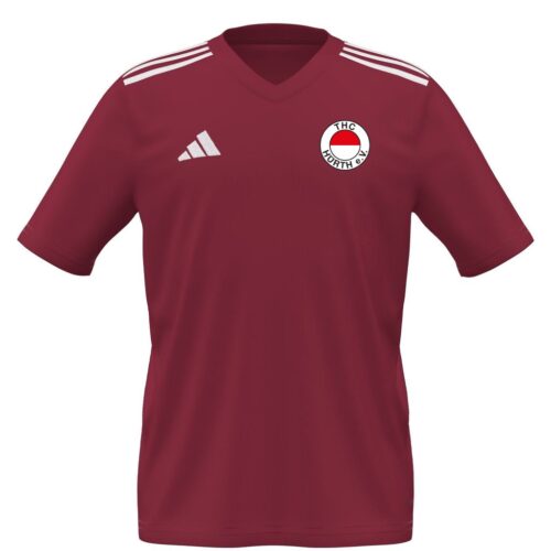 T-Shirt ohne Kragen Kinder - Rot