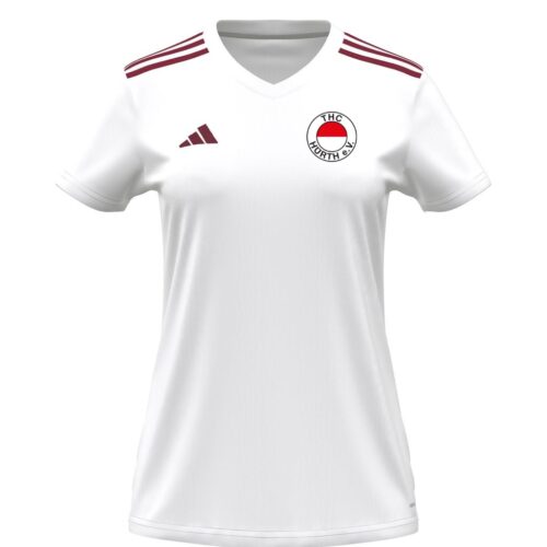 T-Shirt ohne Kragen Damen - Weiß