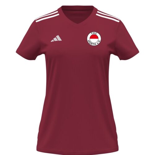 T-Shirt ohne Kragen Damen - Rot